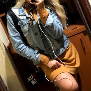 LONG SLEEVE CAMEL DRESS